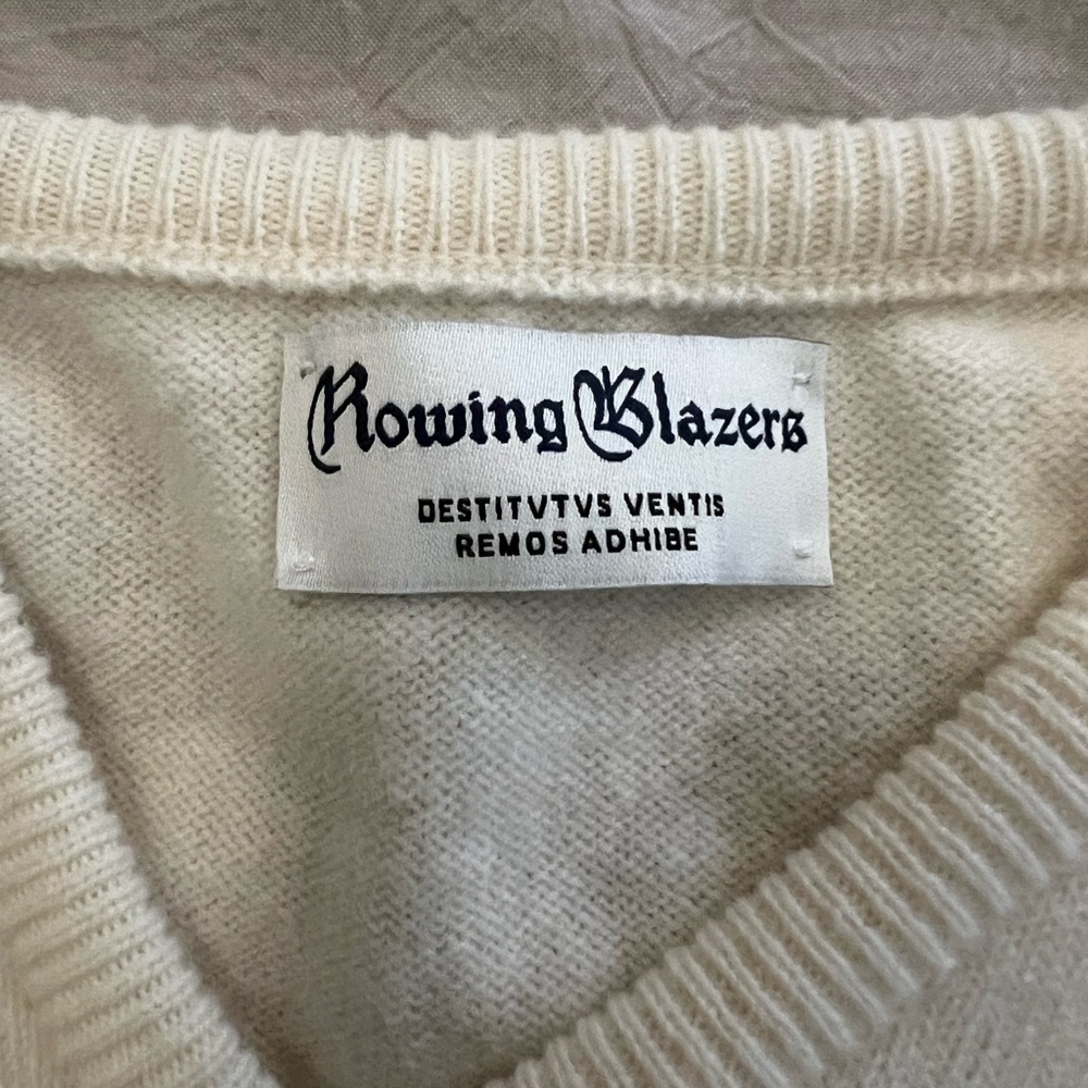 Rowing Blazers US Rowing Sweater, Ivory, Medium - Picture 2 of 5